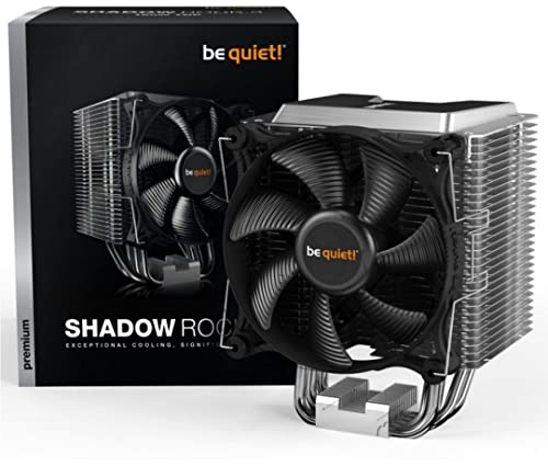 be quiet! Shadow Rock 3 Processeur Refroidisseur 12 cm Noir, Gris