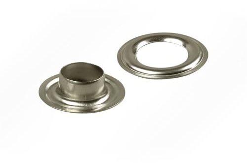 LYSEL 100 Stück Rundöse Nirosta Edelstahl rostfrei für Plane 10mm Ösen für LKW-Plane Anhänger