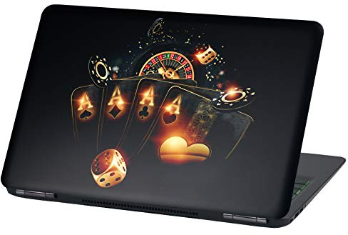 Laptop Folie Cover: Strange Klebefolie Notebook Aufkleber Schutzhülle selbstklebend Vinyl Skin Sticker (17 Zoll, LP56 Casino)