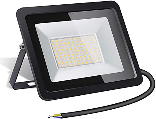 CTWUYOU Faretto LED da Esterno 30W Impermeabile IP68 Faretto da parete 3000K Bianca Calda Luce da Giardino Lighting Illuminazione da Esterno Luce di Sicurezza per Magazzino Cortile Stradale