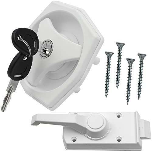 FAP Türschloss Schloss Türriegel Wohnwagen Wohnmobil Caravan Boot FF-System zwo weiß