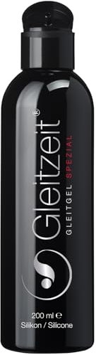 Gleitzeit® Silikon Gleitgel Spezial 200ml für ultralange Gleitfähigkeit – Gleitmittel hautfreundlich, geruchslos, nicht klebrig - Farb- sowie Duftstofffrei – unterstützt natürliche Gleitfähigkeit