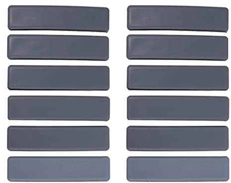 OSALADI 12 Stück Selbstklebende Möbelgleiter Rechteckig Abriebfestes Kunststoff Material Transparente Bodenschutz Pads Für Stuhl Und Tischfüße Rückenschonend Beim Möbelrücken