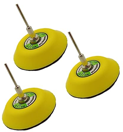 CHILDWEET 3pcs 3-zoll-schleifplatten Mit Sticks Selbstklebende Scheibenscheibe Zum Schleifen Und Polieren Von Elektrischen Bohrern