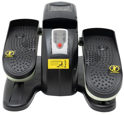 Ellipsentrainer, Stepper Crosstrainer Heimtrainer, 35x44x26cm Elliptical Fitnessgerät Cardio, Pedaltrainer für Haushalte, Fitnessstudios, Krankenhäuser, Rehabilitationszentren, Pflegeheime (Grün)