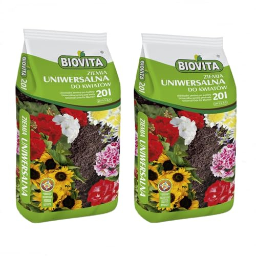 Blumenerde Universalerde Erde Pflanzerde Blumen 2 Säcke Universal-Blumenerde 40L