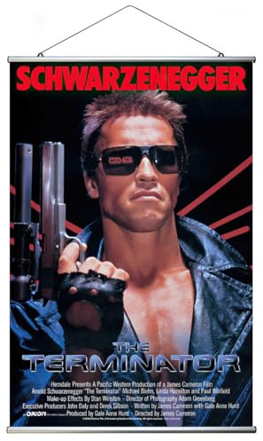 Close Up The Terminator - Poster (Hauptmotiv - Arnold Schwarzenegger) (Größe: 61cm x 91,5cm) (Poster & Posterleisten)