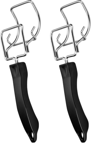 Lot de 2 pinces pour plaque de four, grille-pain, grille-pain, plaque de four, poignée commune pour plateaux et grills, poignée de gril à retrait rapide