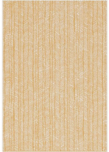 Steffensmeier In- und Outdoorteppich Jordis | Herringbone | Terasse | Gelb | 200x290 cm