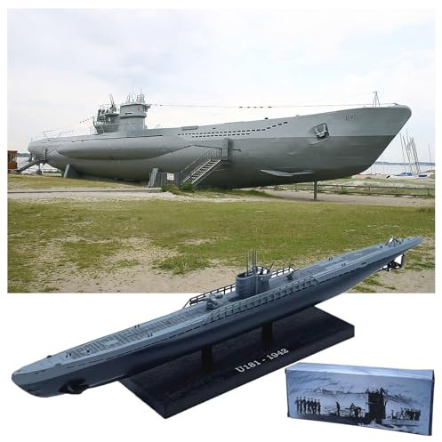 AVMLWEPA Deutsches U-Boot-Modell „Wolfpack U47“ im Maßstab 1:350, simulierte militärische Ornamente, fertiges Schiff ohne Abschnitt, klebstofffreies Farbtrennungsmodell, Hobby-Sammlung, Geschenk