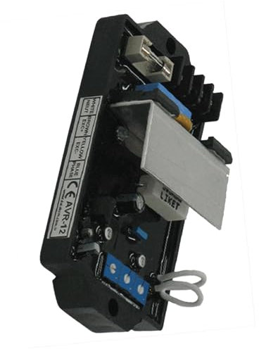 Galloparts Nuevo regulador de voltaje automático AVR-5 compatible con Datakom Regulador de voltaje automático AVR-12 alternador sin escobillas compatible con varios tipos de alternadores