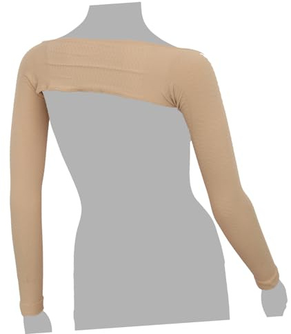 HAPINARY Mangas sin Costuras de Chinlon de Brazos Moldeadoras para Mujer Dos Mangas Largas que Aumentan Elasticidad y Fortalecen Espalda para Uso Diario
