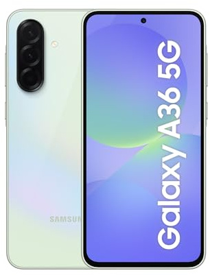 Samsung Galaxy A36 5G 128GB Teléfono Móvil, 6GB RAM, 50MP Cámara, Lima, Garantía del Fabricante 3 Años + 1 Año Extra
