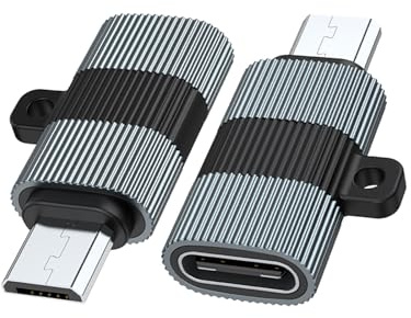 MicrouSB a tipo C adaptador micro USB macho a tipo C hembra 480Mbps velocidad de transferencia para transferencia de datos y carga