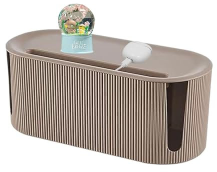 Cable Tidy Box - Large Cables Management Box - Cable Management Box - Wire Organizer Box ABS Dustproof Cables Organised Box - Wire Storage Extension Hider For Hiding Messy Cables Wire Management
