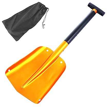 POPETPOP Schneeschaufel Aluminium Abnehmbare Auto Schneeschaufel Klappbare Für Campingschaufel Größere Spatenschaufel Für Außenbereich