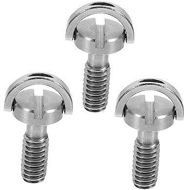 CONGARTENO 3pièces Vis De Montage pour Appareil Photo Acier Inoxydable Ring Vis Rallongée pour Fixation Rapide sur Trépied Monopode Et Platine De Libération Rapide Lot