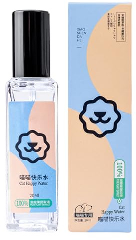 Huxibai Katzenminzspray für Katzen, Entspannungsspray für Haustiere, natürlicher Katzenminznebel, 20 ml, für Training, Kätzchen, Betten, Heimspielzeug