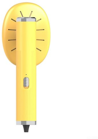 Plancha de vapor de viaje para ropa, mini plancha de vapor giratoria de 180 ° con botella de spray para quitar arrugas de ropa (amarillo)