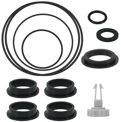 EUIOOVM Filtre à sable de rechange pour pompes à filtre à sable Intex, accessoires de piscine avec 1 valve de vidange d'air, 11 joints toriques pour différentes pièces, accessoires de piscine pour
