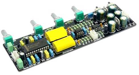 Hipzeepo LM4610 HiFi Stereo Vorverstärker- mit Klangregelung, 3D Surround und Gleichmäßiger Lautstärke, AC 12V-0-12V