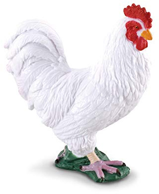 Collecta – 3388128 – Dinosaurierfigur Bauernhof – krähender – Weiß