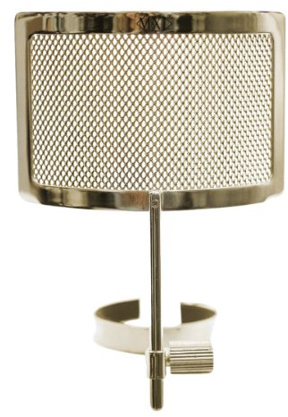 MXL-PF-005-C Metal Mesh Pop Filter intended to attach to MXL 2001, 2003A or other mics of the same size.