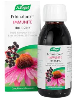 A.VOGEL - Echinaforce Hot Drink – Préparation pour boisson chaude - Améliore la résistance de l’organisme - Extrait de plante d’Echinacea et de baies de sureau - 100ml