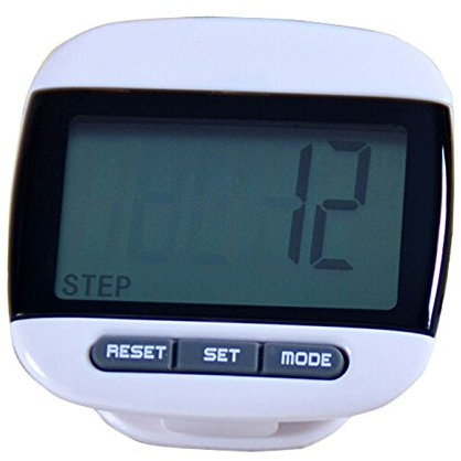 KingWinX LCD Run Step Pedometer Walking Distance Calorie Counter, Black