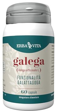 ERBA VITA Integratore alimentare di Galega – 60 capsule – favorisce la fisiologica funzionalità galattagoga