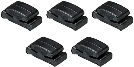 sourcing map Guitar Pick Holder Rubber Black Fix on Headstock Between Strings 3rd and 4th for Guitar Bass Ukulele Pack of 5