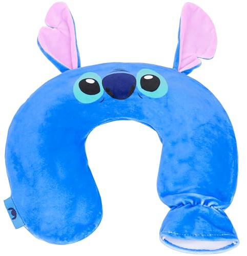 Disney Stitch Wärmflasche Nacken- & Schulter, U-förmige Wärmflasche mit Bezug, 1.1 Liter