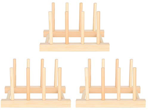 RockVOQRN Scodella in legno Scolapiatti Pieghevole per la casa per utensili da cucina