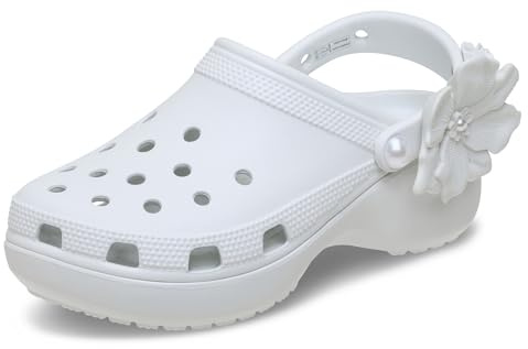 Crocs Zoccoli da donna con plateau, Chiaro di luna, 10