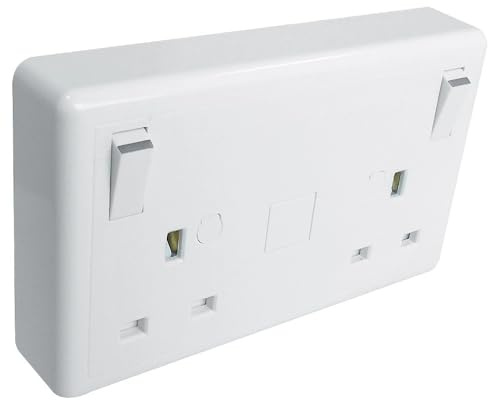 Eterna CONVERT2 Converter Socket 1 to 2 Gang Single to Double