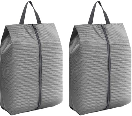 Skoväska förvaringslösning camping förvaringsväska polyester textur för sportutrustning utomhusskydd multifunktionella utomhusorganisatörer, Grått, En storlek