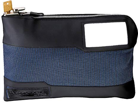 Master Lock 7120D Money Bag with Key Lock 11-1/2 In. Long, Blue