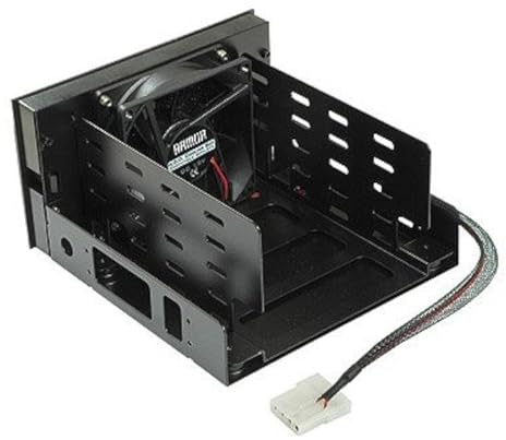 EverCool Dual 5.25 in. Drive Bay to Triple 3.5 in. HDD Cooling Box