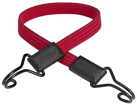Master Lock Unisex-Adult Cinghia Elastica con Ganci Cavo Gancio Invertito Adatto per Giardinaggio, Trasporto, Trasloco, Campeggio, Rosso, 60 cm
