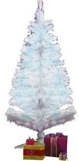 White Fibre Optic Christmas Tree - 5ft