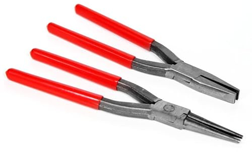 Spengler Zangen Paar Rund + Flach Dachdecker Klempner Rundzange Flachzange