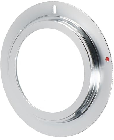 ayex Objektivadapter für M42 Objektive Kompatibel mit Nikon Kameras aus verchromten Messing