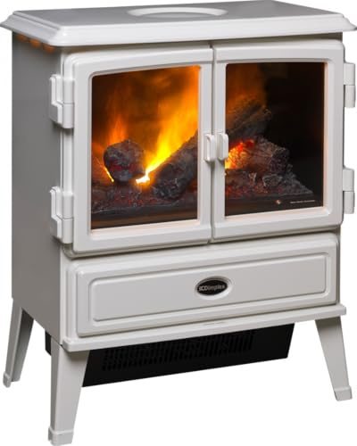 Dimplex Auberry AUB20 OptiMyst 2kW Electric Stove Heater with Remote Control | electric stove heater, remote control operation, realistic log stove design, suitable for home room heating