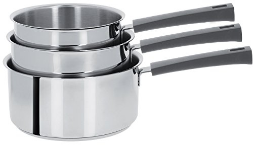 CRISTEL - S4CMG - Série de 4 Casseroles INOX 14-16-18-20cm - Collection Mutine