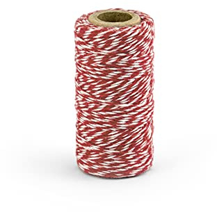 Baker's Twin, Bäckergarn, 50m, rot- weiß, 100% Baumwolle