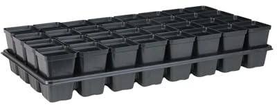 Bootstrap Farmer Extra Strength 32 Cell Seedling Starter Trays w/Inserts, 10 Pack, for Seed Germination, Plant Propagation, Growing Trays, Planting Starter
