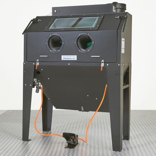 Sandstrahlkabine mit Frontklappe - 420 Liter