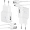 KAIMENGLONG Lot de 2 Chargeurs Rapides avec Câble de Charge Rapide Micro USB 1,5 m pour Samsung Galaxy S7 S7 Edge A10 A10s A10e A6 A6+ 2018 S6 S5 S4 Note 5 Xcover 4 3 J4+ J6+ A3 A5 A7 J3 J5 J5 J7 Tab