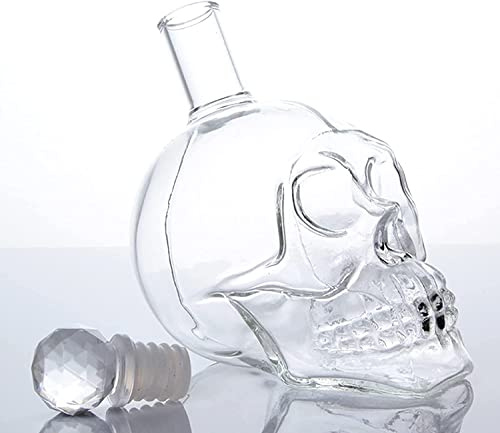Tuzsocr Totenkopf Gläser, 350/550ml, Whisky Gläser, Totenkopf Gläser, Totenkopf Gläser Dekoration, Set (350ml)