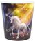 Idena 10842 - Corbeille à papier enfants, motif licorne, capacité 9 litres, en PP, poubelle pour chambre d'enfant